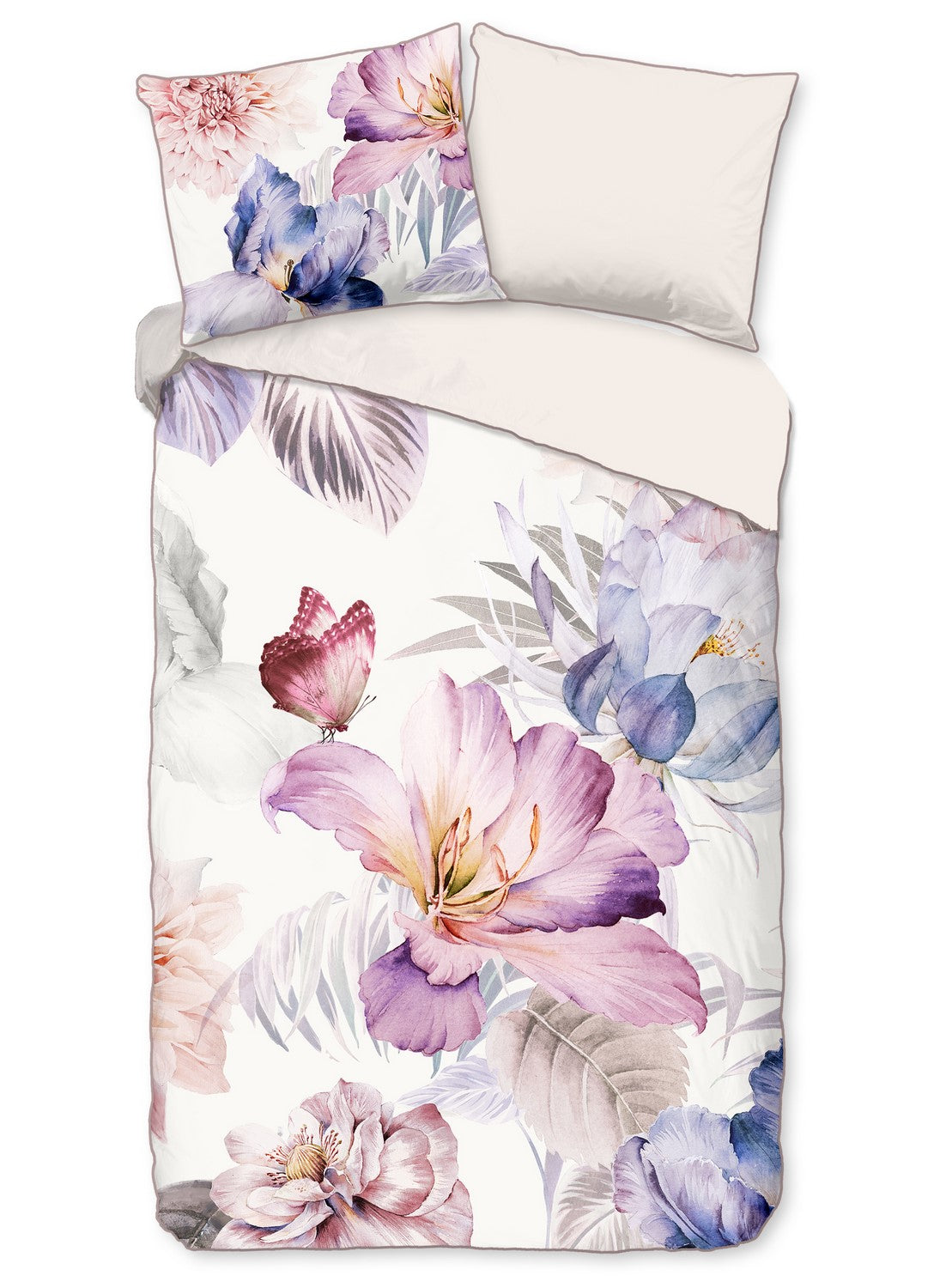 Descanso Dekbedovertrek Biologische Katoen Satijn Caen - multi