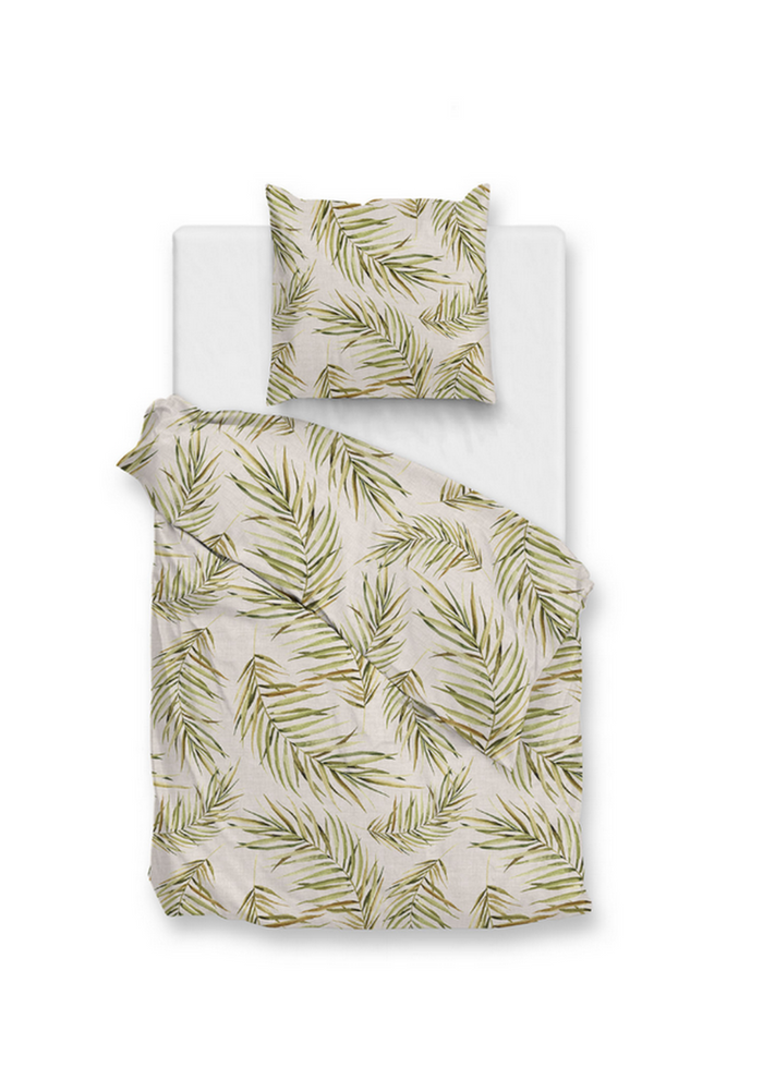 Zo Home Dekbedovertrek Katoen Palma - beige