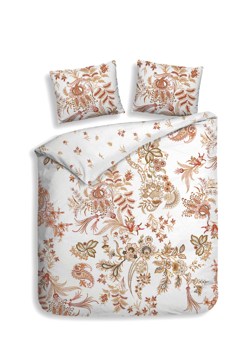 Heckett Lane Dekbedovertrek Katoen Satijn Ceyda - white