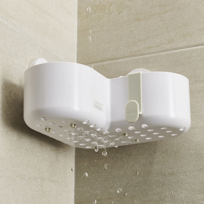 Joseph Joseph Duo Opal - Douchecaddy met Zuignap in Hoekvorm