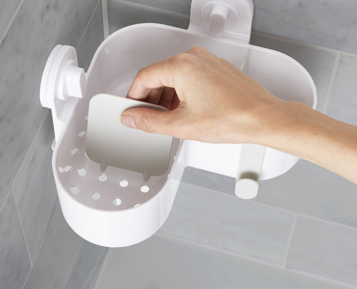 Joseph Joseph Duo Opal - Douchecaddy met Zuignap in Hoekvorm