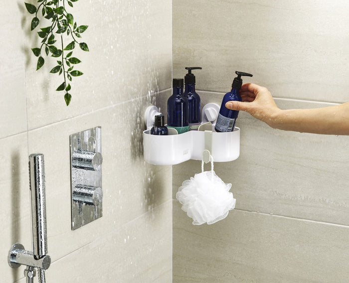 Joseph Joseph Duo Opal - Douchecaddy met Zuignap in Hoekvorm