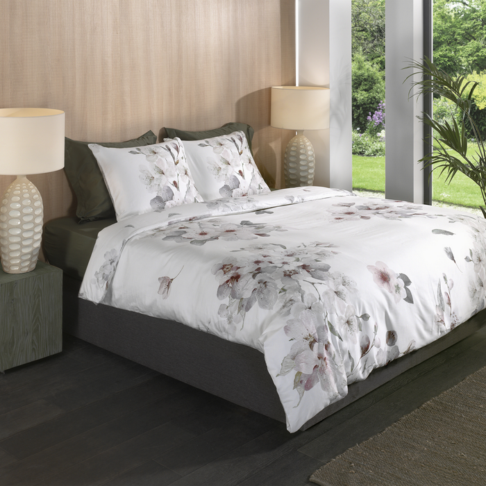 Heckett Lane Dekbedovertrek Katoen Satijn Fai - off white