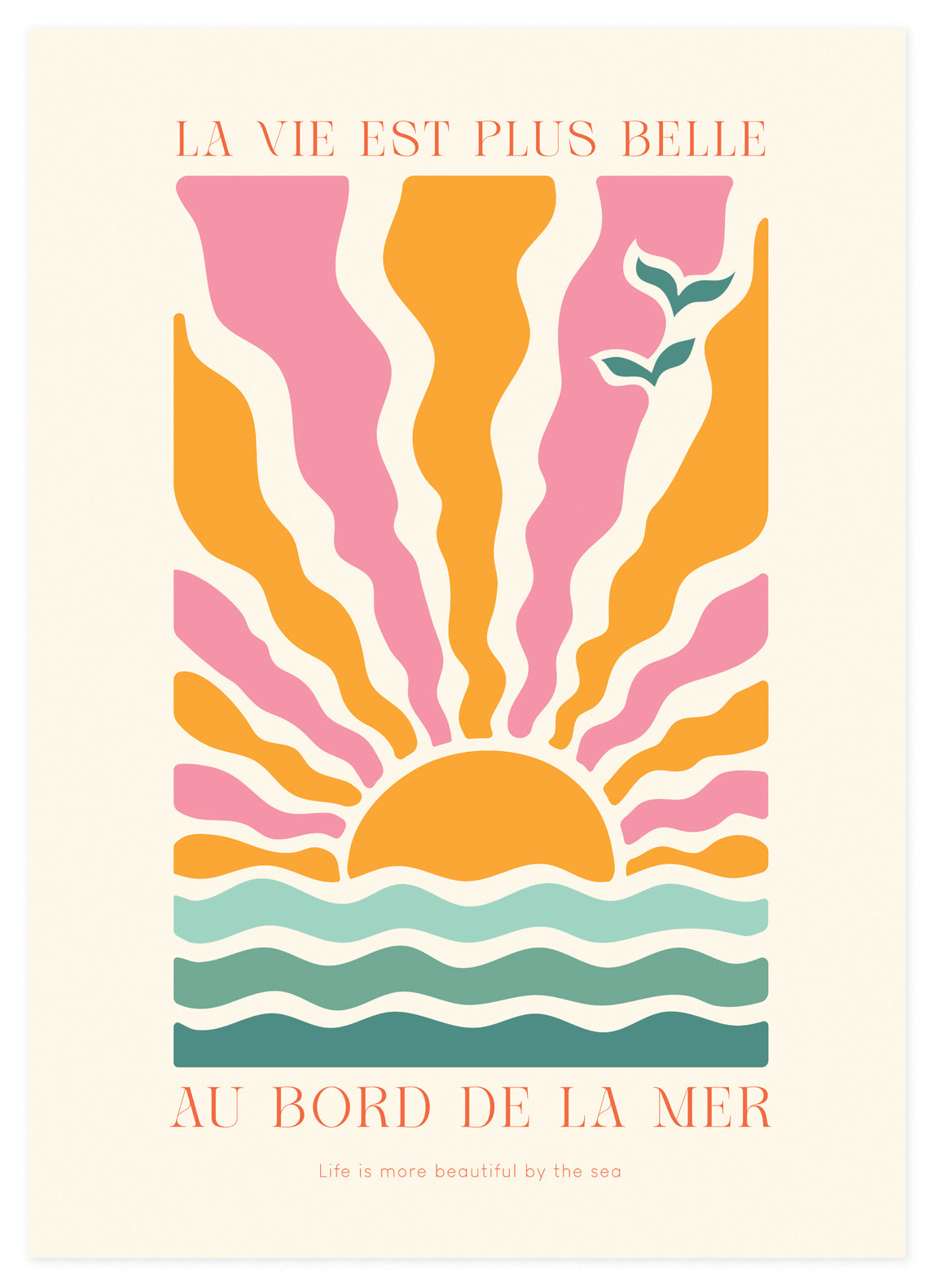 Wallified - La Vie Est Plus Belle Poster - Wallified - Tekst - Poster