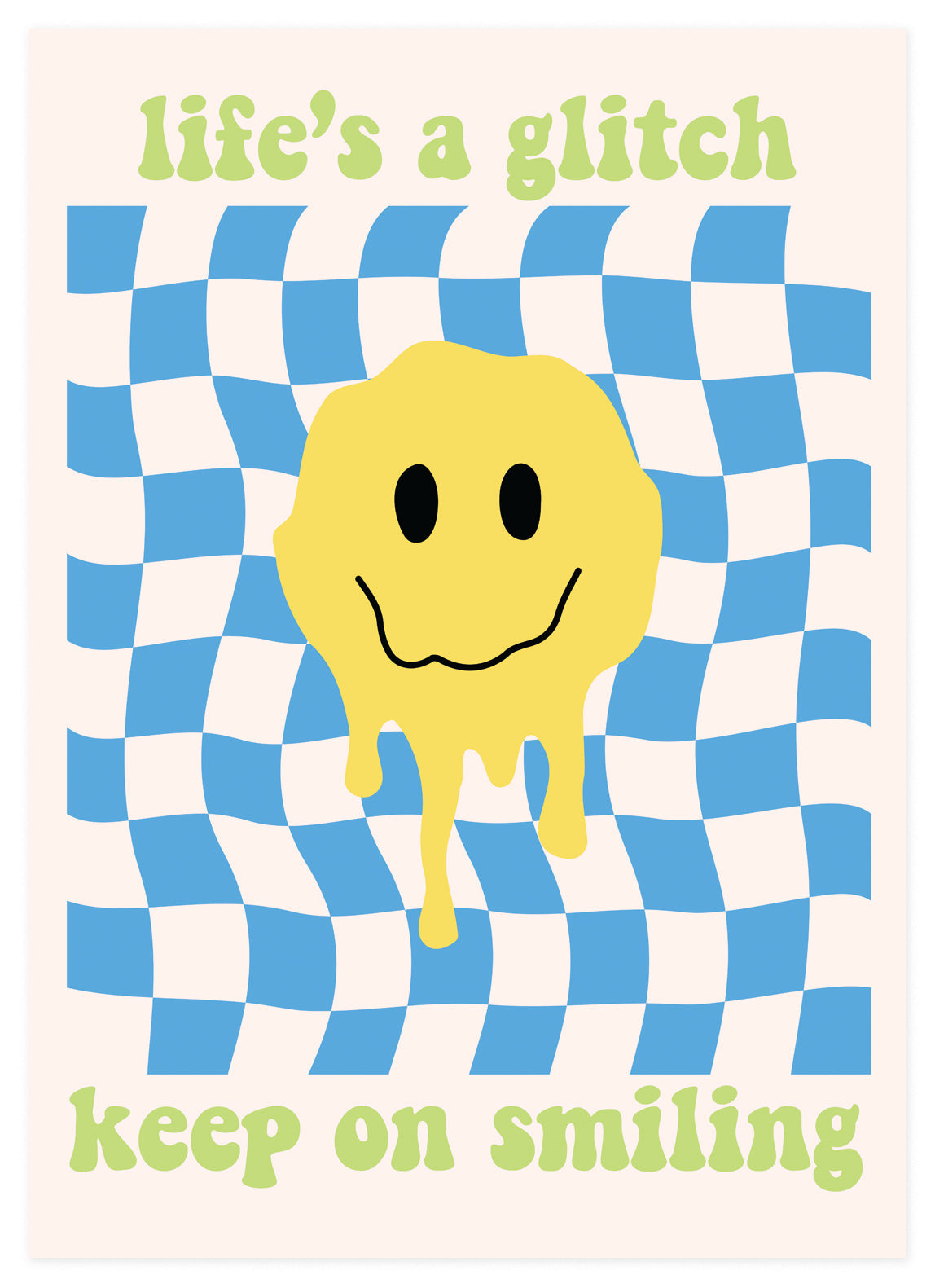 Wallified - Life's A Glitch Poster - Wallified - Tekst - Poster  -