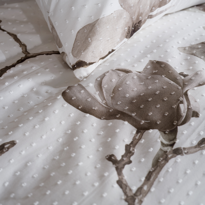 Heckett Lane Dekbedovertrek Katoen Clip-Sheared Rio - White