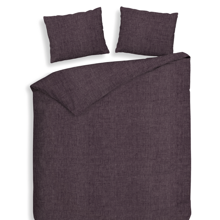 Heckett Lane Dekbedovertrek Flanel Franela - blackberry wine