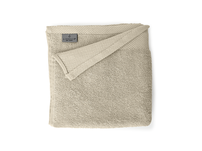 LINNICK Diamond Badstof Handdoek 60x110cm - sand - set van 4