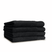 LINNICKVelours Handdoek  Katoen 60x110cm - black - Set van 4