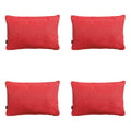 Madison -  Sierkussen Panama brick red - Ca. 40x60 cm - Set van 4