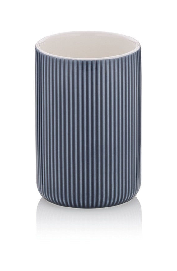 Badkamer Drinkbeker, Keramiek, Rook Blauw - Kela | Ava
