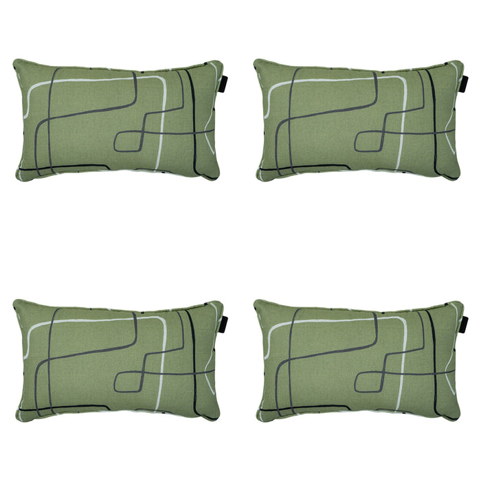 Madison -  Sierkussen Joah sage - Ca. 30x50 cm - Set van 4