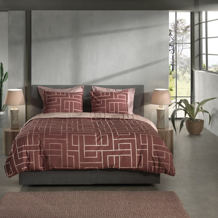 Heckett Lane Dekbedovertrek Katoen Twill Roja - natural