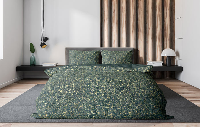 Eleganzzz Dekbedovertrek Foil Velvet - green