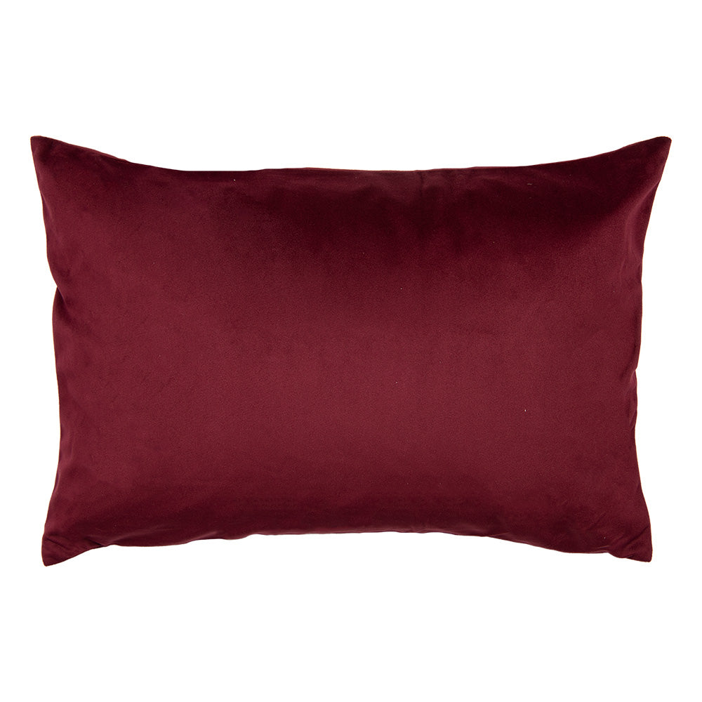 Clayre & Eef Kussenhoes 35x50 cm Rood Polyester