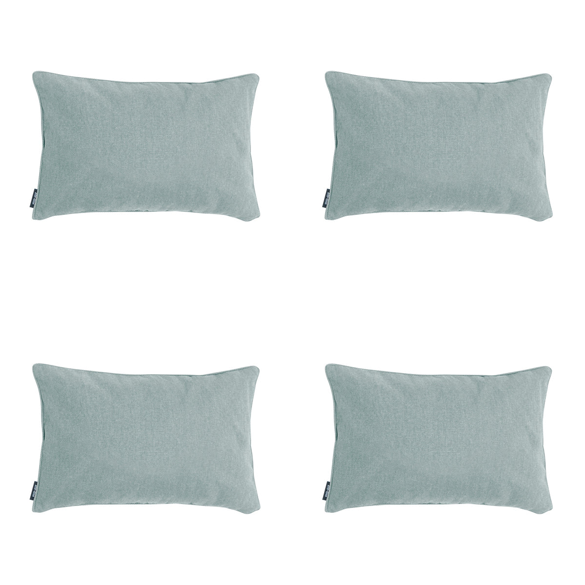 Madison -  Sierkussen Silver canvas eco+ - Ca. 30x50 cm - Set van 4