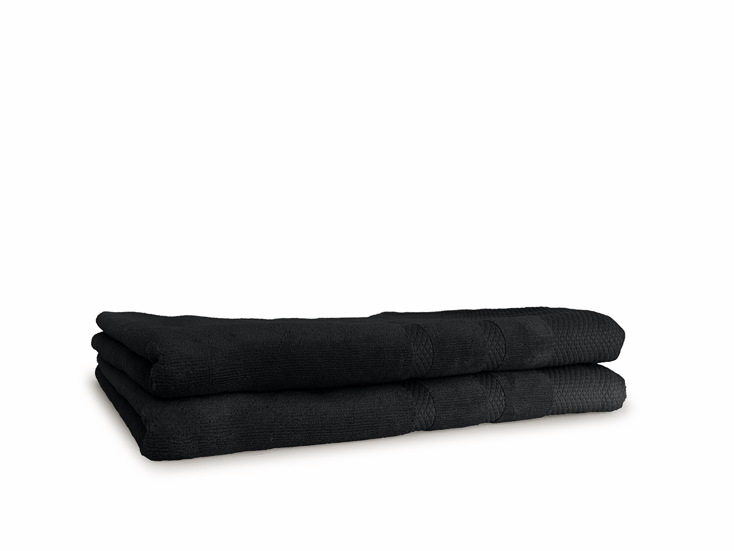 LINNICKVelours Badlaken  Katoen 70x140cm - black - 2X