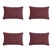 Madison -  Sierkussen Bordeaux canvas eco+ - Ca. 30x50 cm - Set van 4