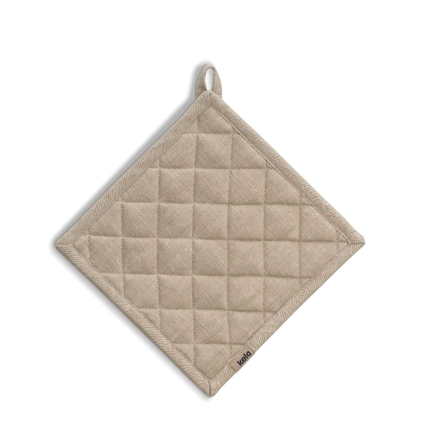 Pannenlap, Set van 4 Stuks, Katoen, Beige, 20 x 20 cm - Kela | Puro