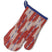 Ovenwant, Ovenhandschoen, Set van 4 Stuks, Katoen, Blauw, Rood, 28 x 2