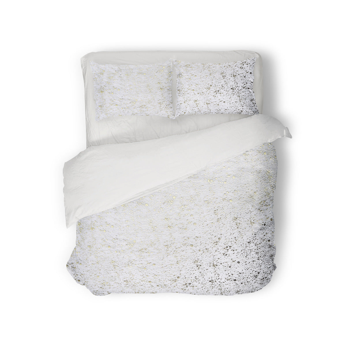 Eleganzzz Dekbedovertrek Foil Velvet - white