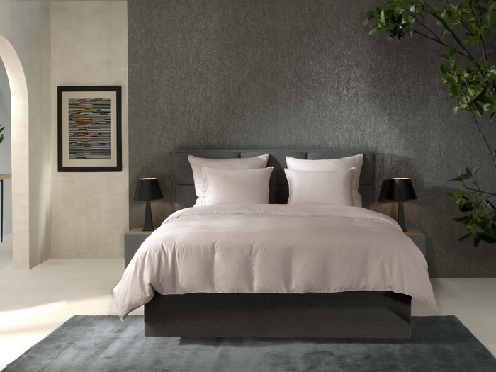 Yellow Dekbedovertrek Bamboo - flint grey