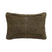PTMD Suky Green Suede Leather Cushion Rectangle S
