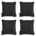 Madison -  Sierkussen Black canvas eco+ - Ca. 50x50 cm - Set van 4