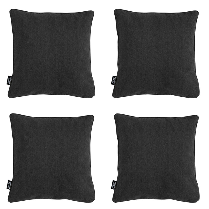 Madison -  Sierkussen Black canvas eco+ - Ca. 50x50 cm - Set van 4