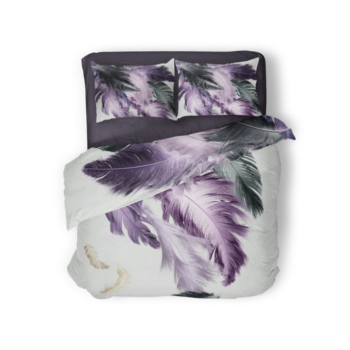 Eleganzzz Dekbedovertrek Micropercal Purple Flow - purple