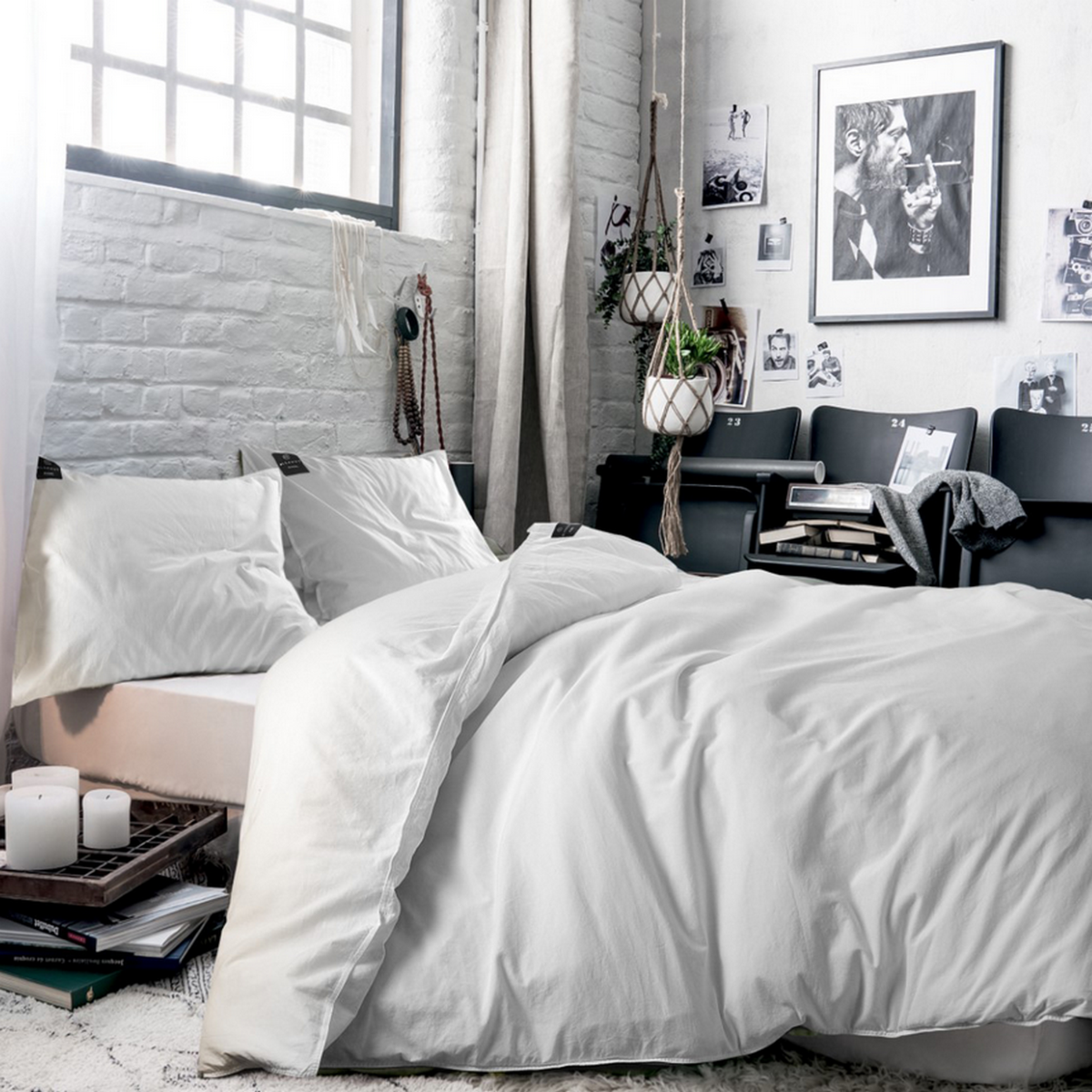 BLCKOUT Dekbedovertrek Katoen Oslo - wit