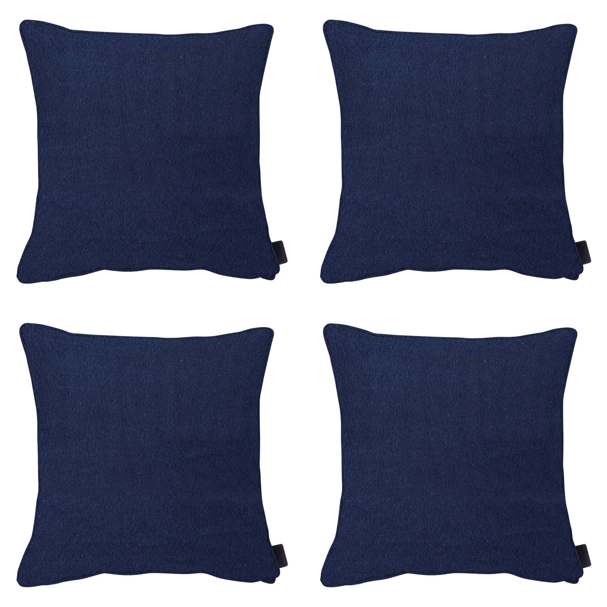 Madison -  Sierkussen Panama indigo - Ca. 60x60 cm - Set van 4