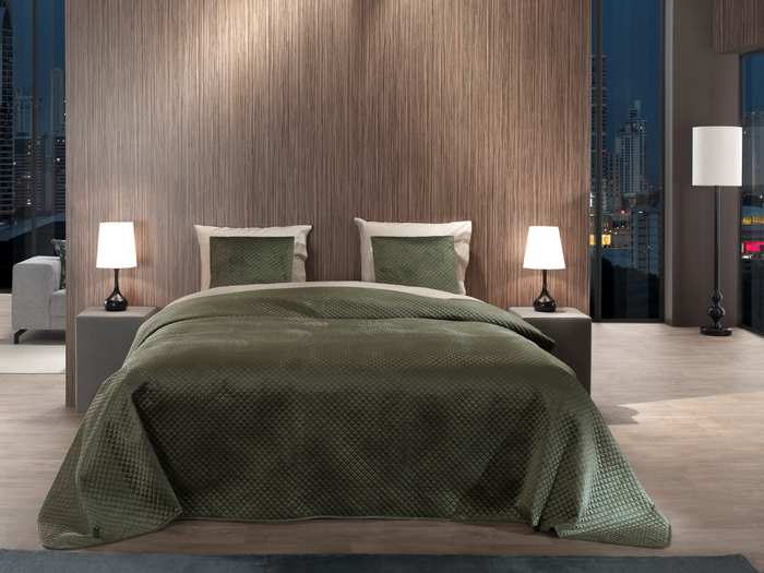 Yellow Bedsprei Victoria - army green