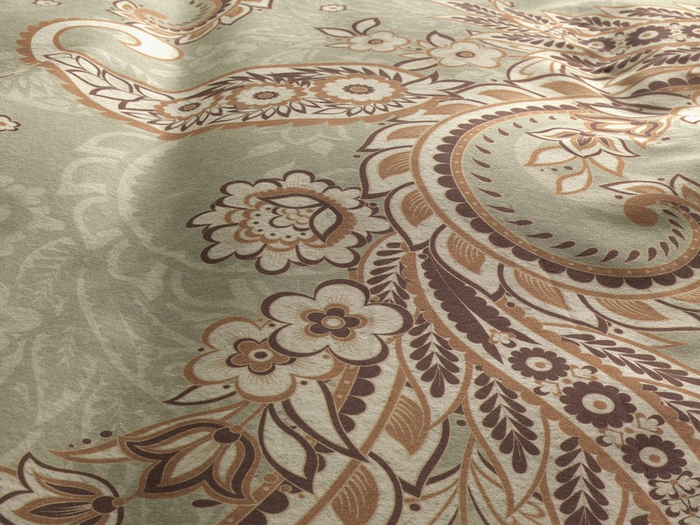 Heckett Lane Dekbedovertrek Katoen Satijn Camille - green