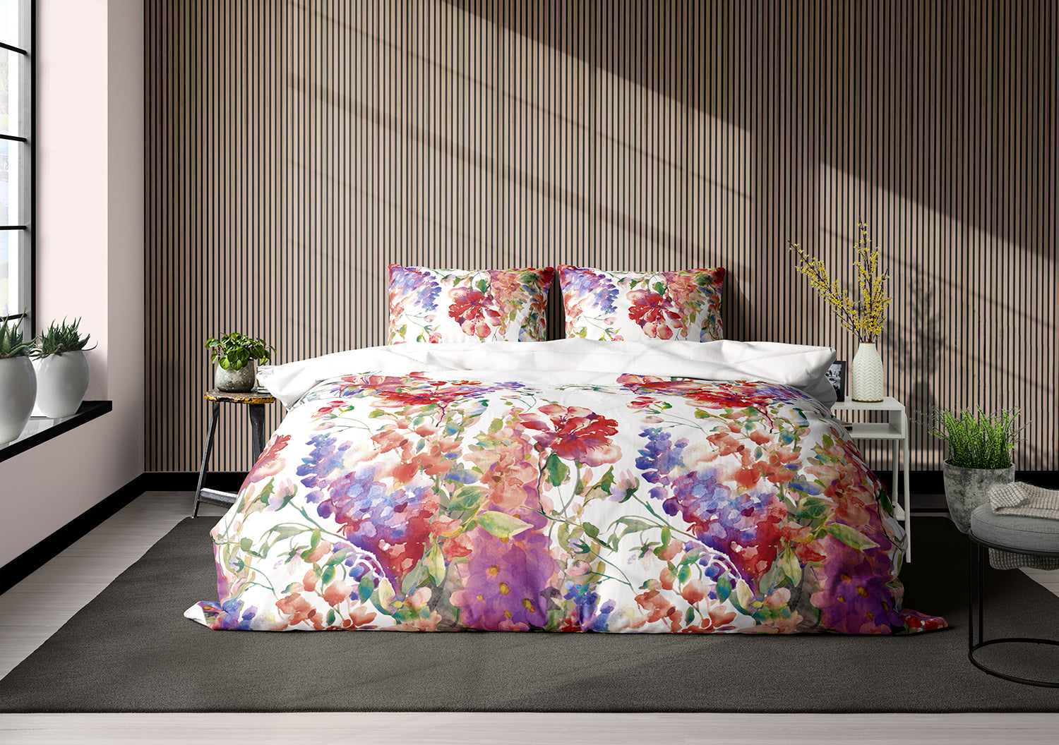 Eleganzzz Dekbedovertrek Micropercal Ivy - multi