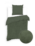 Zo Home Dekbedovertrek Katoen Velluto - racing green