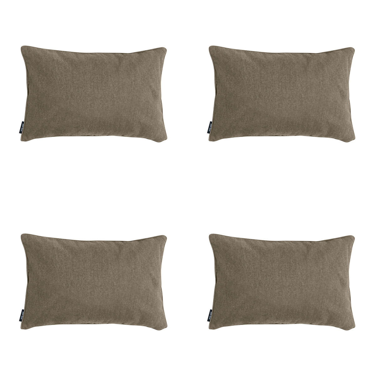 Madison -  Sierkussen Taupe canvas eco+ - Ca. 30x50 cm - Set van 4