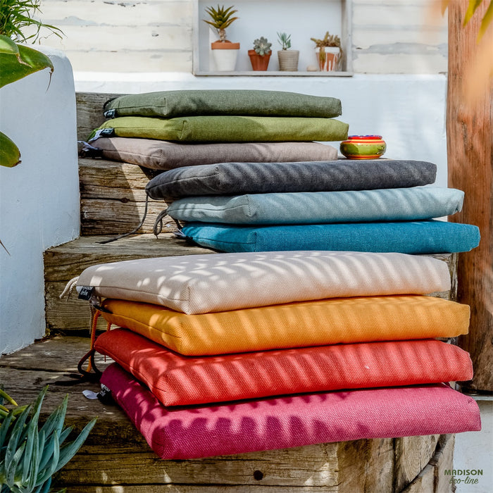 Madison -  Sierkussen Taupe canvas eco+ - Ca. 30x50 cm - Set van 4