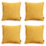 Madison -  Sierkussen Panama golden glow - Ca. 45x45 cm - Set van 4