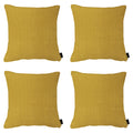Madison -  Sierkussen Panama mustard - Ca. 45x45 cm - Set van 4