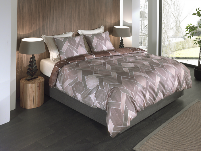 Heckett Lane Dekbedovertrek Katoen Satijn Murdock - brown