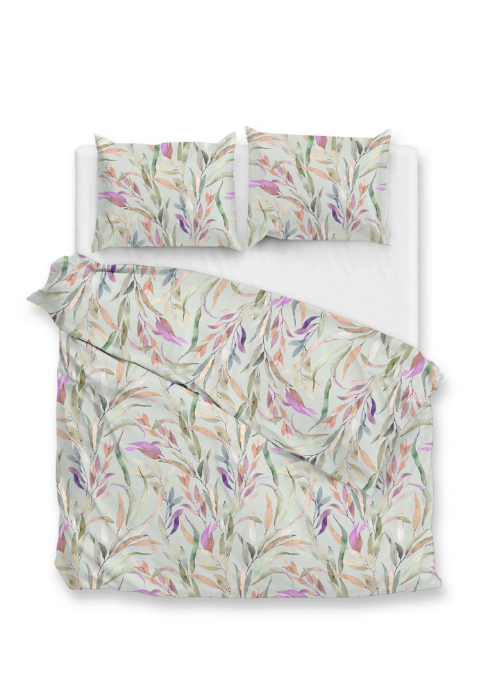 Zo Home Dekbedovertrekset Katoen Satijn Tia - green