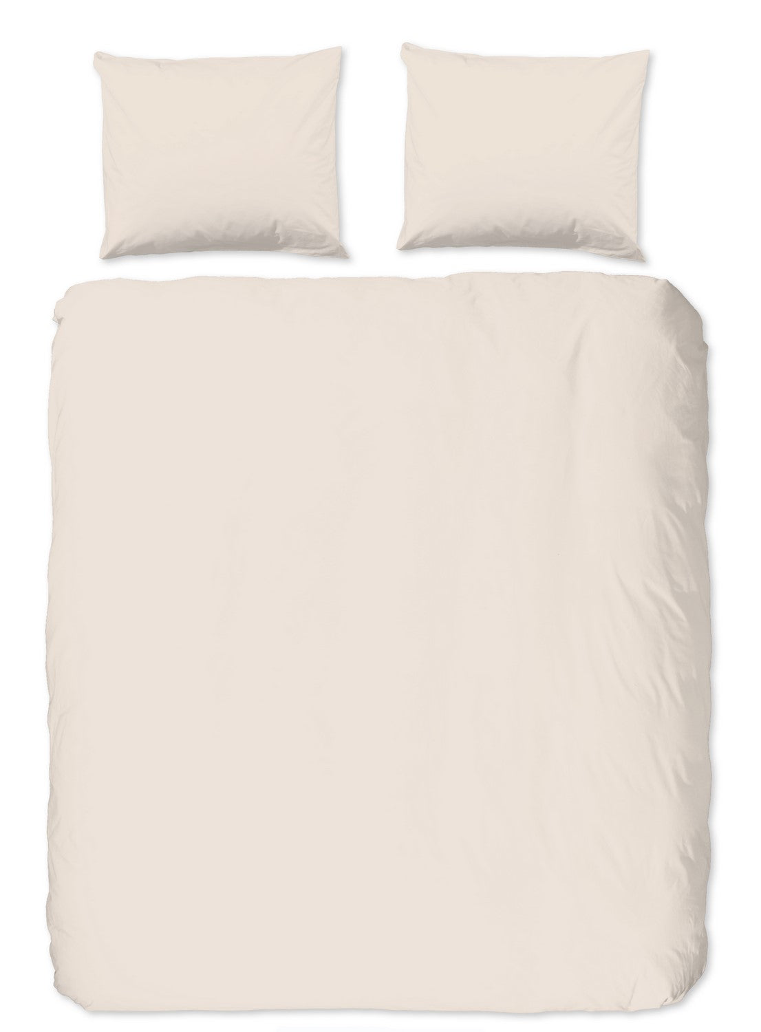 Hip Dekbedovertrek Katoen Satijn Uni - sand