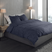 Heckett Lane Dekbedovertrek Flanel Alloro - dark blue