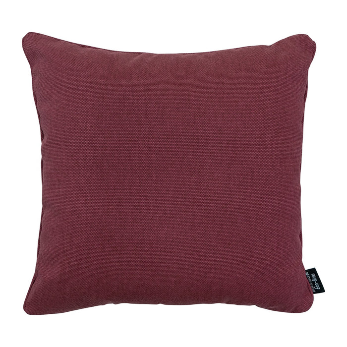Madison -  Sierkussen Bordeaux canvas eco+ - Ca. 50x50 cm - Set van 4