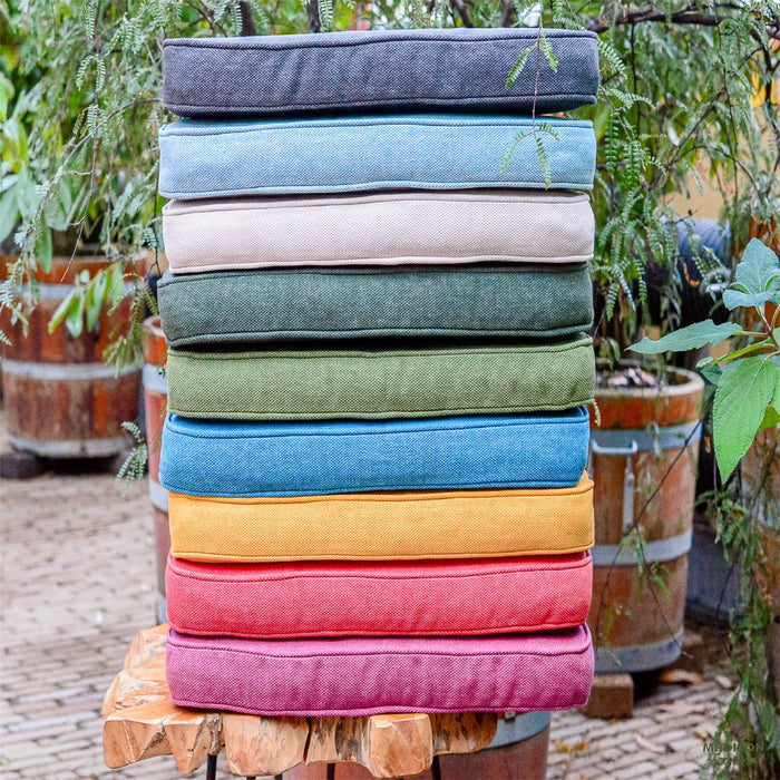 Madison -  Sierkussen Bordeaux canvas eco+ - Ca. 50x50 cm - Set van 4