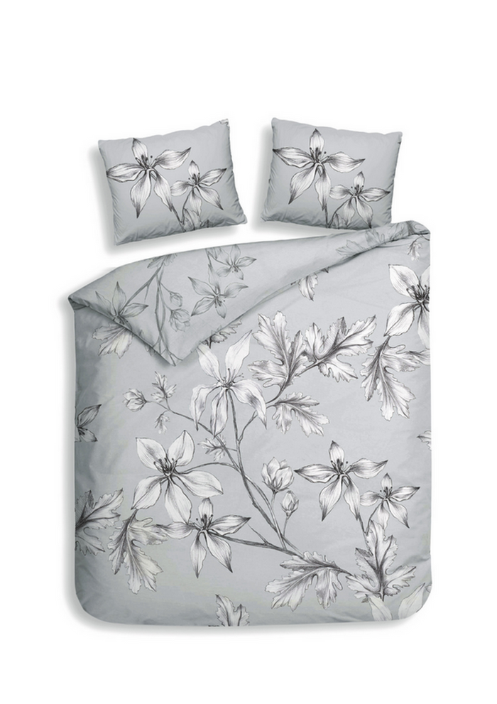 Heckett Lane Dekbedovertrek Katoen Satijn Ketill - grey