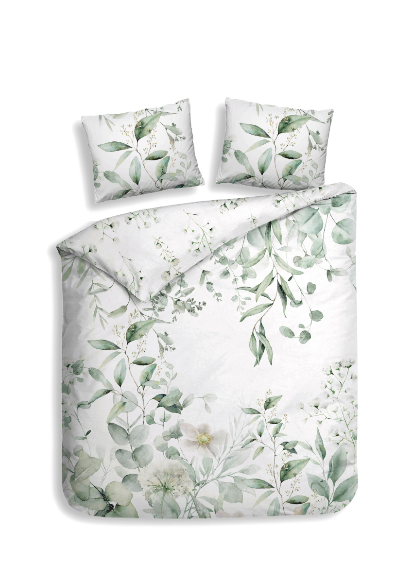 Heckett Lane Dekbedovertrek Katoen Clip-Sheared Eduardo - White