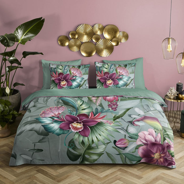 Descanso Dekbedovertrek Biologische Katoen Satijn Allison - multi