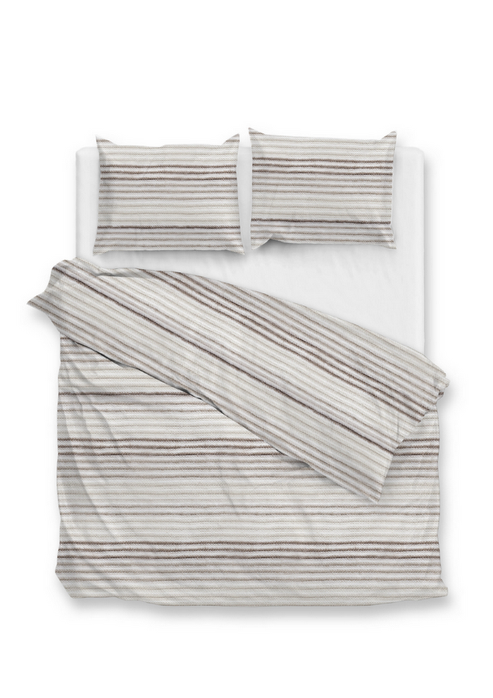 Zo Home Dekbedovertrek Flanel Pia - natural